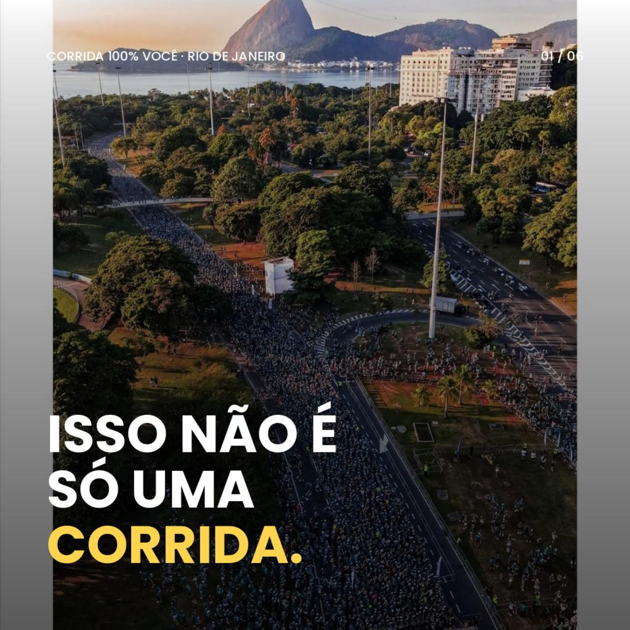 Corrida 100% Você no Rio de Janeiro vista do alto
